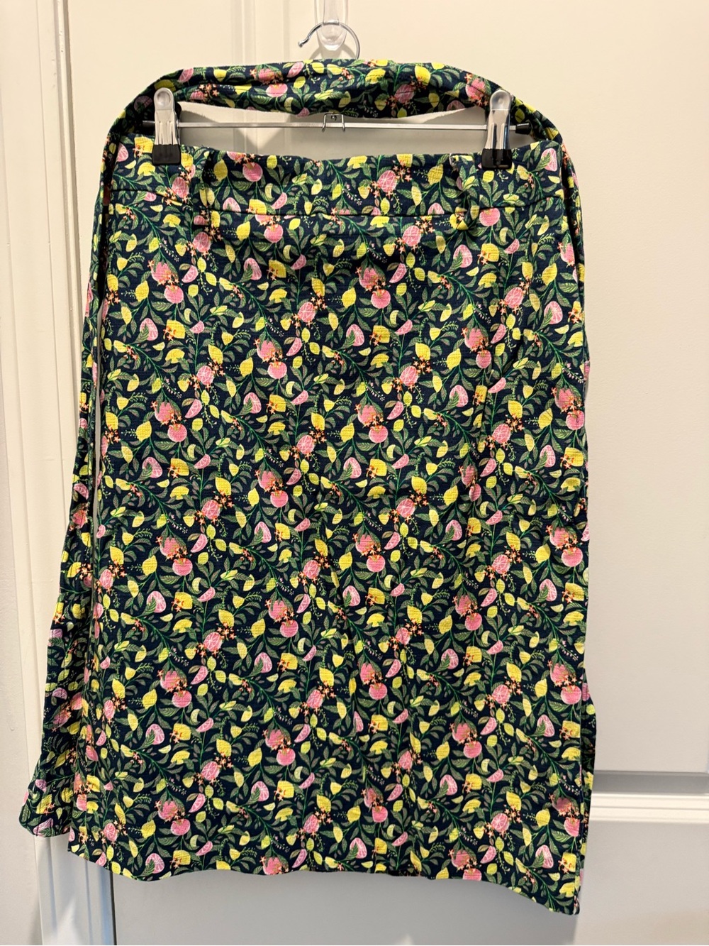1901 Petite Floral Fruit Print A Line Midi Skirt Size 2P